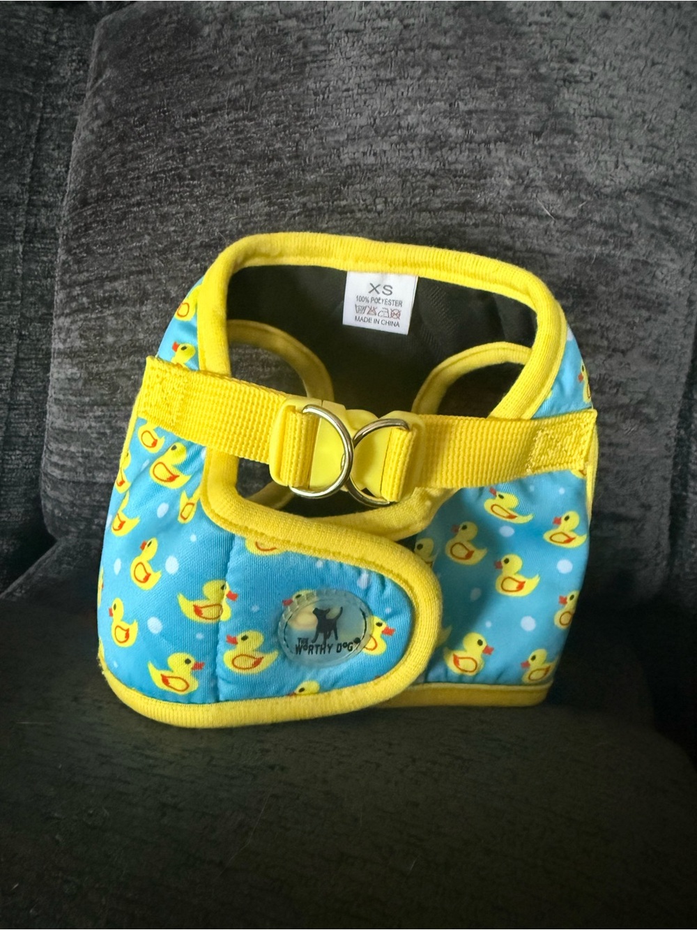 XS The Worthy dog Harness  Duck Print